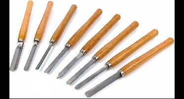 HBM 8 Delige Houtdraaibeitelset