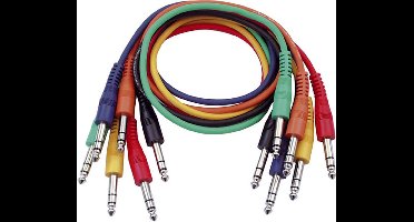 DAP Patch kabel, symmetrisch, rechte connectoren, set van 6 kleuren, 60 cm