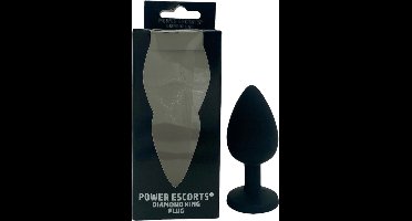 BR135LPINK – Power Escorts Grote Silicone Plug Met Paarse Steen