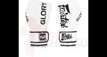 Fairtex (kick)bokshandschoenen Glory Limited Edition Wit 14oz