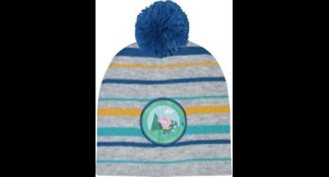 Peppa Pig Muts Junior Acryl Grijs/Blauw One-size perfect cadeau