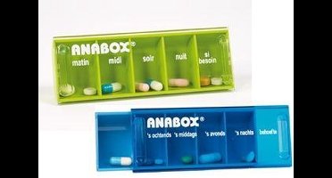 Pillendoosje voor 1 dag met 5 vakken : Taal: Frans