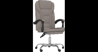 vidaXL - Kantoorstoel - verstelbaar - stof - taupe