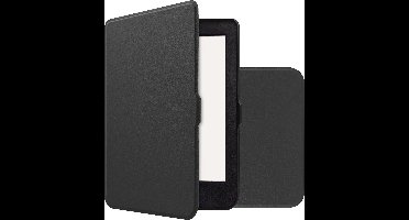 Hoes Geschikt voor Kobo Nia Hoesje Bookcase Cover Book Case Hoes Sleepcover - Zwart