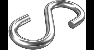 dörner + helmer 4910074 S-haak Ø 4 mm 32 mm RVS A2 20 stuk(s)