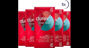 Durex Condooms Thin Feel Close Fit 10st - 5 Stuks - Voordeelverpakking