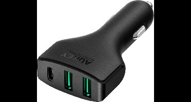 AUKEY CC-Y3 - autolader - USB 3.0 voor smartphones en tablets