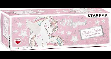 Eenhoorn Posterverf, 12 kleuren, 20ml