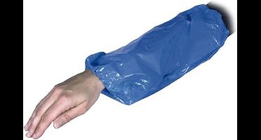 Abena mouwovertrek LDPE 40x20cm 20my blauw