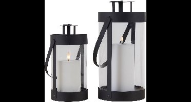 Old Inn - Bondi Lantaarn Zwart set van 2