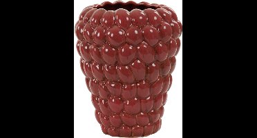 Light&living Vaas deco Ø19x23,5 cm RASPBERRY keramiek donker roze
