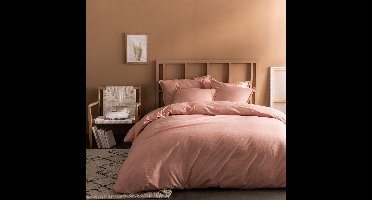 Matt & Rose Dekbedovertrek Nude - Lits Jumeaux - 240 x 220 cm, zonder kussenslopen - Katoen