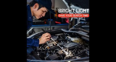 Telescopische magneet pick up stick met LED lampje - magneetstok 19 tot 81 cm - magnetisch oppak gereedschap