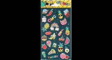 Funny Products Stickervel Pineapple Junior Papier 46 Stuks