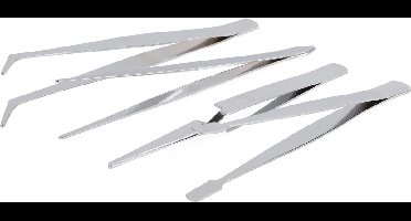 Pincet set | 4 stuks | Pincet hobby | Pincet mee eters | Pincet keuken