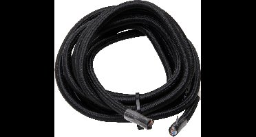 Kopp textielsnoer - 3 x 0.75 mm² - 2 meter - Zwart