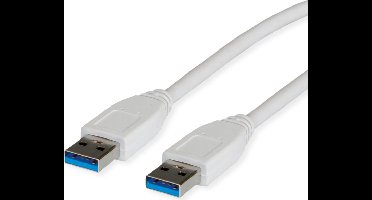 VALUE USB 3.2 Gen 1 kabel, type A-A, wit, 3 m