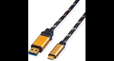 ROLINE GOLD USB 3.2 Gen 1 kabel, A-C, M/M, 0,5 m