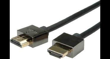ROLINE Notebook HDMI High Speed kabel met Ethernet M/M, zwart, 2 m