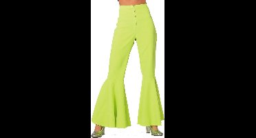 Hippie dames broek - Neon Groen - Maat 36