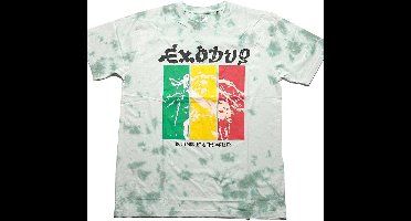 Bob Marley - Rasta Colours Heren T-shirt - S - Groen