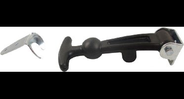 Rubberen aantrekker125mm zwart