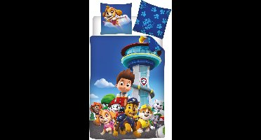Paw Patrol Pat Patrouille Dekbedovertrek 140 x 200 cm +65X65cm – polyester