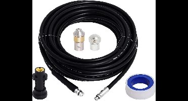 Hogedrukreiniger Accessoirereeks Afvoerslang Reinigingsset-[Geen Specifieke Maat]-1 Set、15M/50FT、Compatibel Met Karcher K2 K3 K4 K5 K6 K7 Serie En LAVOR Hogedrukreinigers、Voor Huishoudelijk Gebruik、Inclusief Straalmondstuk En Roterend Straalmondstuk