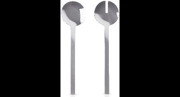 Excellent Houseware - Stalen Saladelepels - 26 cm - Zilver
