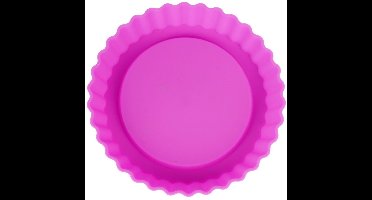 Alpina - Silikonen Bakvorm Set - 12 cm - Rood en Roze - Vaatwasserbestendig
