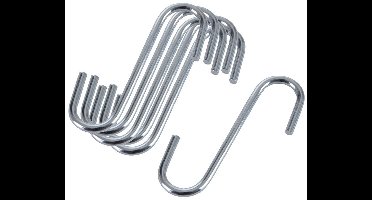 Orion - Roestvrijstalen Haken - 6x4,5 cm - Set van 6