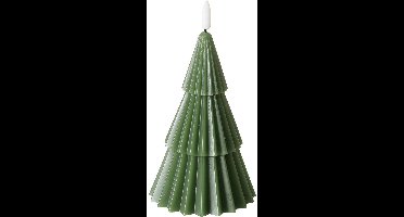 LED kaars in de vorm van een kerstboom 15 cm