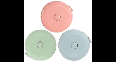 Meetlint Lichaam - 3 Stuks - Meetlint - 150 Cm - Oprolbaar Meetlint - Lichaamsmeetlint - Meetlint Voor Het Meten Van Lengte - Borstomvang - Tailleomvang Enz. - Voor Lichaamsmaten Voor Kleermakers - Handwerkdoek