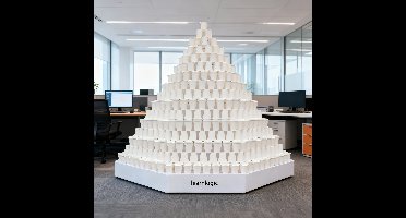 learnlogic-Kartonnen Koffiebekers 240ml (8oz) - 200 Stuks - Witte Wegwerpbekers - Stevig & Hittebestendig - Voor Kantoor & Thuis