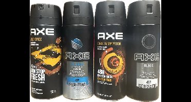 Axe Deodorant Spray - Mix - 4 x 150 ml