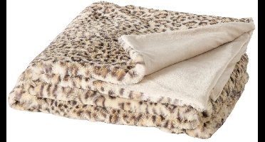 Boltze - Plaid - Deken - Leony - Panterprint - 200 x 150 cm - OEKO-TEX - Superzacht