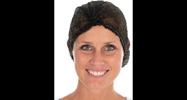 CMT® | 300 haarnetjes ZWART | non woven | latexvrij | clip cap wegwerp