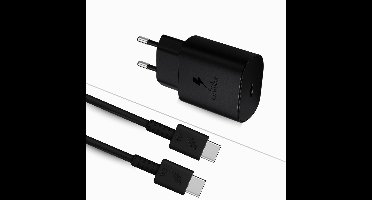 USB C Oplader - USB C Adapter - 25W Snellader - USB C Kabel - 1 Meter - USB C naar USB C - USB Kabel