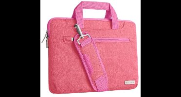 Draagbare Sleeve Case voor 11-12,3 inch Laptops – Multifunctionele Laptop Hoes met Verstelbare Schouderriem en Organizer