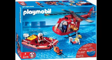 PLAYMOBIL Reddingshelikopter en boot - 4428