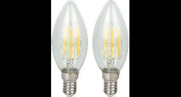 LED line LITE LED Filament Kaarslamp C35 E14 - 4W (vervangt 40W) - 480lm - Ø35mm - 230V - Energiezuinig - 2 stuks