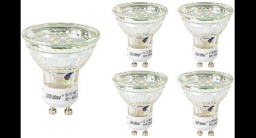 LED line LED Spot GU10 - 1W (vervangt 6W) - 80lm - Ø50mm - 230V - Energiezuinig - 5 stuks