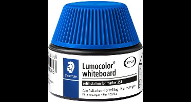 Viltstiftvulling Staedtler Lumocolor whiteboard 30ml blauw | 4 stuks