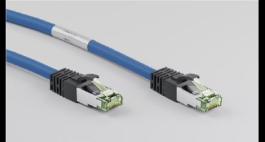 Danicom Cat8 S/FTP (PIMF) patchkabel - 5 meter blauw - netwerkkabel - internetkabel - UTP kabel - RJ45 - 10000 mbit/s