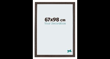Your Decoration - Puzzellijst 67x98 cm - Eiken Donker - Puzzellijst 1500-2000 stukjes - MDF Fotolijst - Mura