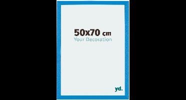 Your Decoration - Puzzellijst 50x70 cm - Helder Blauw - Puzzellijst 500-1000 stukjes - MDF Fotolijst - Mura