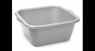 Plasticforte Afwasbak - Teil - 6 liter - grijs - kunststof - 31 x 29 x 13 cm - schoonmaak