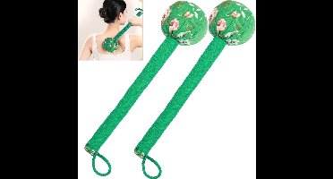 Handmatige massagetool, lichaamsmassagehamer, massage hamer, massage hamer, massage hamer, massage tool 2P groen, groen