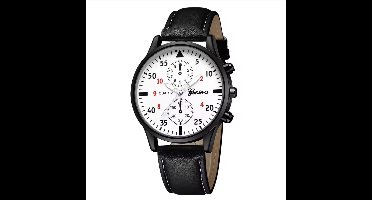 TDO Luxe Herenhorloge – Stijlvol Quartz Horloge met Leren Band – Klassiek & Elegant Design