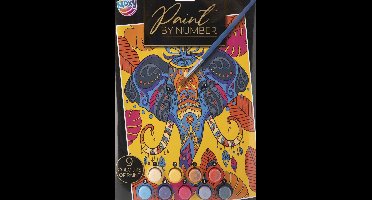 paint by number - complete schilderset - Olifant